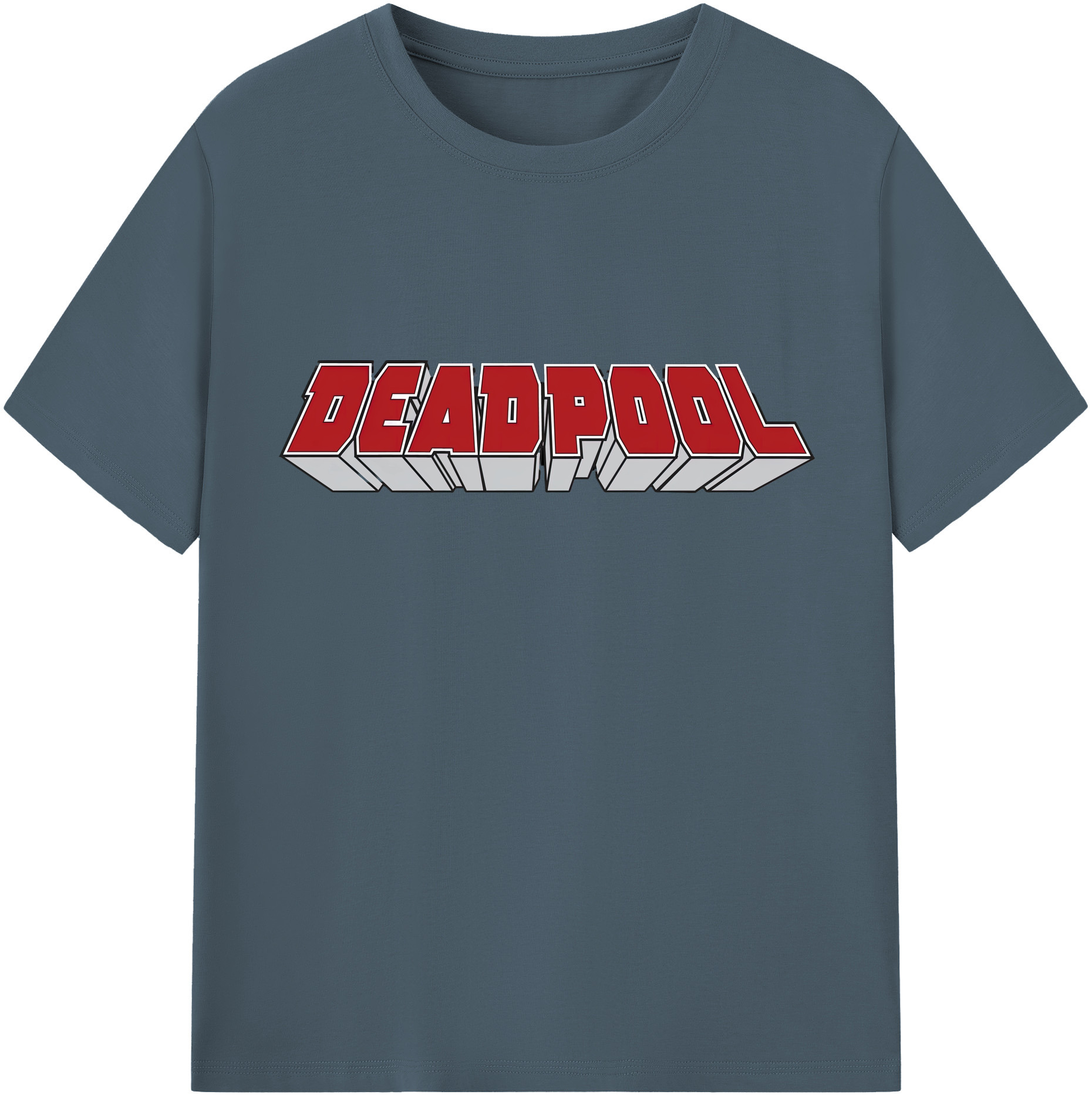 （画像用） Deadpool デッドプール 綿100％半袖Tシャツ（フロントプリント）
